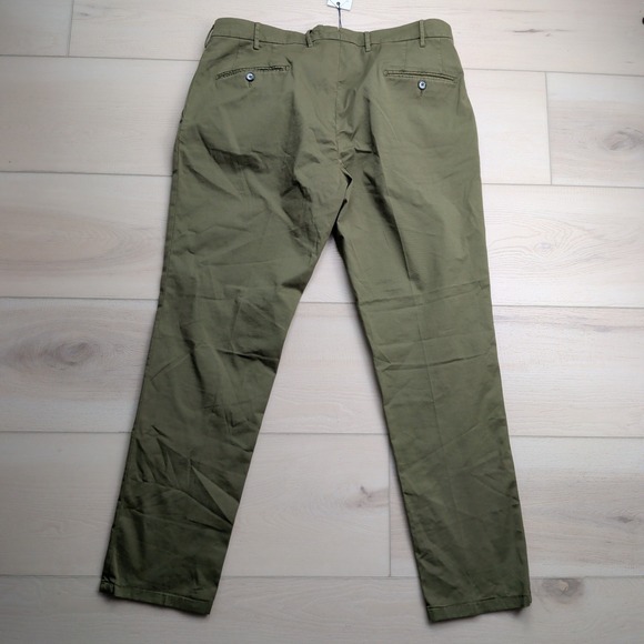 Hackett Stretch Twill Chino Pants Trousers Mens 38R (36x30) Khaki Green NEW NWT - Picture 9 of 15